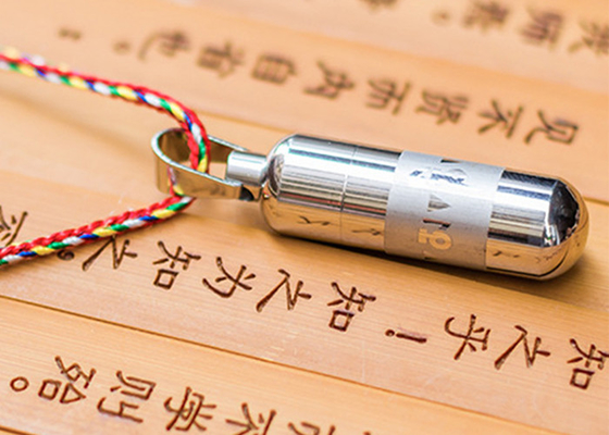 China Titanium Steel Buddhist Symbol Necklace Religious Belief Column Shape supplier