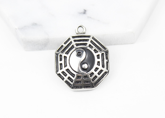 China Chinese Culture Stainless Steel Fashion Jewelry Yin Yang Gossip Amulet Pendant Necklace supplier