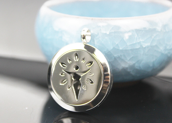 China Stainless Steel Essential Oil Jewelry Diffuser Necklace Locket Pendant supplier