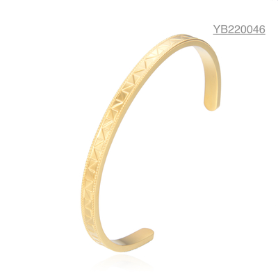 Anniversary 18k Gold Stainless Steel Wristband Light Luxury Mobius Bangle