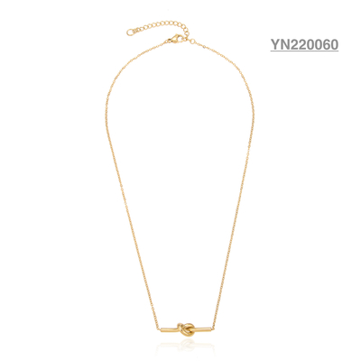 Unique Twisted Gold Necklace 40cm
