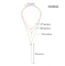 40cm Luxury Stainless Steel Layered Necklace 3 Layer Gold Necklace For Wedding