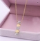 Female Stainless Steel Jewelry Set High Drop Shaped Rhinestone Jewelry Necklace