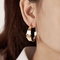 ORAZIO Stainless Steel Women Hoop Earrings Cute Huggie Earrings Cubic Zirconia Inlaid
