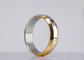 Cool Simple Gold Plated Finger Rings , Stainless Steel Mens Gold Plated Rings supplier
