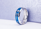 Crystal Diamond Stainless Steel Band Ring Multi Size Anti - Corrosion supplier