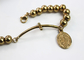 Custom Shiny Polished Jesus Cross Jewelry Beads Link Charm Bracelet supplier