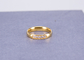Custom Stainless Steel Zircon Crystal Jewelry Gold Plated For Wedding supplier
