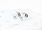 Gold Plated Cross Stud Earrings , Youth Girls Stainless Steel Ear Studs supplier