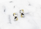 Gold Plated Cross Stud Earrings , Youth Girls Stainless Steel Ear Studs supplier