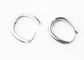 Custom Diamond Huggie Hoop Earrings , Stainless Steel U Shaped Earrings supplier