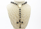 Jesus Christ Cross Stainless Steel Fashion Jewelry Crucifix Pendant Silicone Beads Necklace supplier