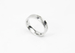 Couples Promise Stainless Steel Band Ring Lead / Nickle Free For Wedding supplier