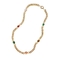 stainless steel Jewelry Set colorful Oval stone  Bracelet  Necklace for Women