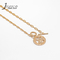 Fashion Birthday Gift Necklaces OT Gold Plated Copper Infinite Link Chain Aries