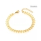vintage luxury brand hand chains 14k gold 3d leaf shape bracelet Stainless steel