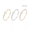 Birthday Gift Gold Bracelets Solid Adjustable Size Rhinestone Love Heart bangles