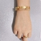 Exclusive designer double ring material stainless steel bracelet 18k gold bangle