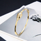 Stainless Steel 10 Grain Diamond Encrusted Bracelet 18k Rose Gold Bangle