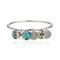 Luxury jewelry vintage colour shell bangle 14k rosegold Stainless steel bracelet