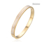 White Shell Embellished Premium Quality Bangles Stainless Steel Gold Snap Bracelets