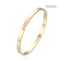 14 Karat Gold Stainless Steel Bangle Light Luxury Shiny Rhinestones Inlay Cuff Bangle