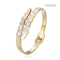 Luxury Brand K Gold Stainless Steel Bangle Open Large Rhinestone Snake Bracelet