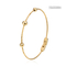 OEM Simple Small Bead Bracelet K Gold Stainless Steel Rope Chain Bracelet