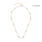 Women's Stainless Steel Fashion Necklaces Stacked Pearl Necklace For Wedding
