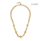 Expensive brand golden ball thick chain torque 18k Gold Stainless Steel Necklace