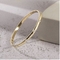 Engagement Gold Rhinestone Bracelet LOVE Engraved Bangles For Women