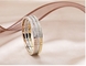 Dia 2.3in Gold Rhinestone Bracelet Luxury Wristband Embellished Bangles