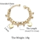 16cm Stainless Steel Bangle Multi Layer Tassel Hand Chain 14k Gold Anklet Bracelet