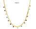 45cm Snake Bone Chain Necklace Colorful Rhinestone Tassel Pendant Necklace