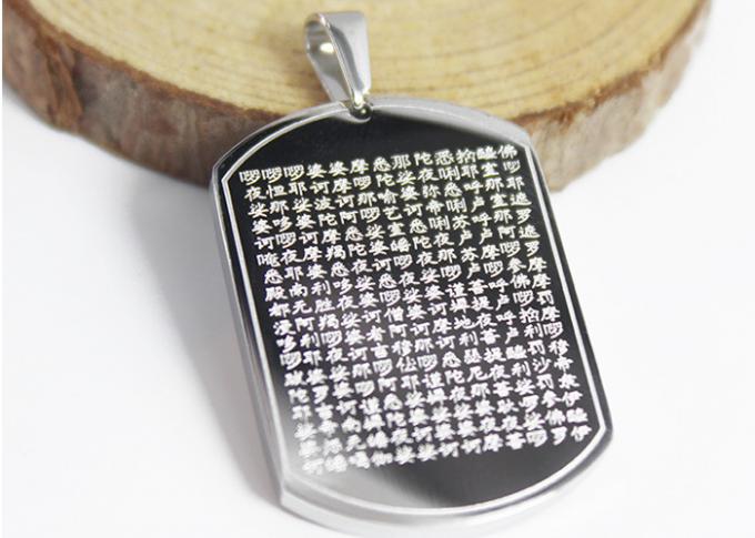 Stainless Steel Vintage Buddhist Religious Jewelry Pendant Necklace Fashion Style