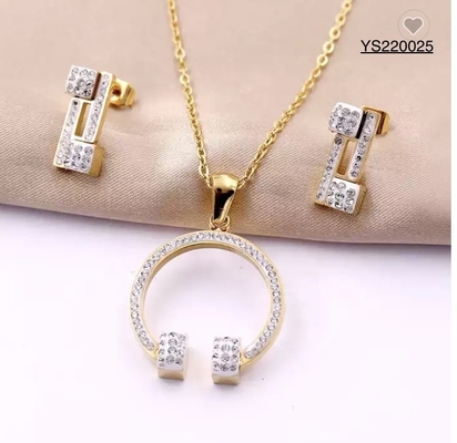 Horseshoe Buckle Rhinestone Jewelry Set