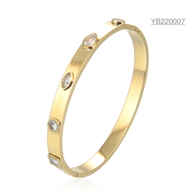 12g CZ Diamond Gold Bracelet