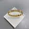 18K Gold Diamond Set Stainless Steel Bangle Narrow Edition Star Bracelet
