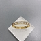 Lady Stainless Steel Bangle Gold Hollowed Kaleidoscope Inlaid With Diamond Bracelet