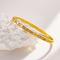 14K Gold Plated Cubic Zirconia Bangle Classic Tennis Bracelet Gold Bracelets For Women
