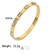 18 K Love Friendship Bracelet Bangle Gold With Cubic Zirconia Stones Hinged Gift