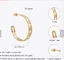 14K Gold Plated Thick Hoop Earrings Pack Chunky Hoops Set Hypoallergenic Small Hoop Jewelry