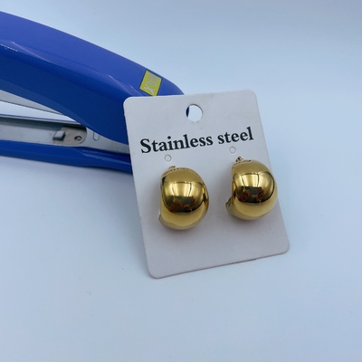 Upgrade Your Products with Polished Stainless Steel and Achieve a Luxurious Gold Look Earrings