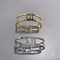 L Word Design Double Ring Bracelet 18k Stainless Steel Gold Bangle