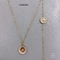 Luxury Brand Jewelry Set Stainless Steel Sun Pattern Bracelet pendant necklace
