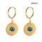 Low Key Luxury Round Turquoise Earrings K Gold Stainless Steel Drop Earrings