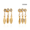 Rhinestone Tassel Sequin Drop Earrings Fashionable 14k Gold Plated Earrings