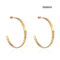 OEM ODM Stainless Steel Gold Earrings Delicate Hexagonal Pearl Shell Earrings
