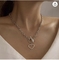 Romantic Silver Stainless Steel Fashion Necklaces Vintage Love Heart Pendant Necklace