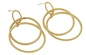 5cm Stainless Steel Gold Earrings American Style Multiple Circles Earrings